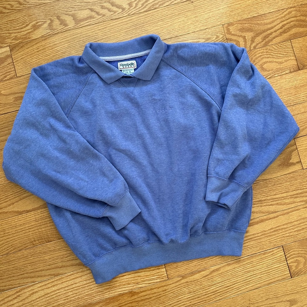Reebok Purple Crewneck Sweater Soft Knit Casual